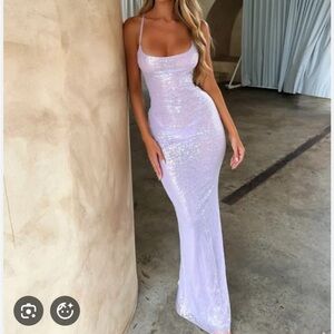 Gypsy Lavender Sequin Maxi Dress